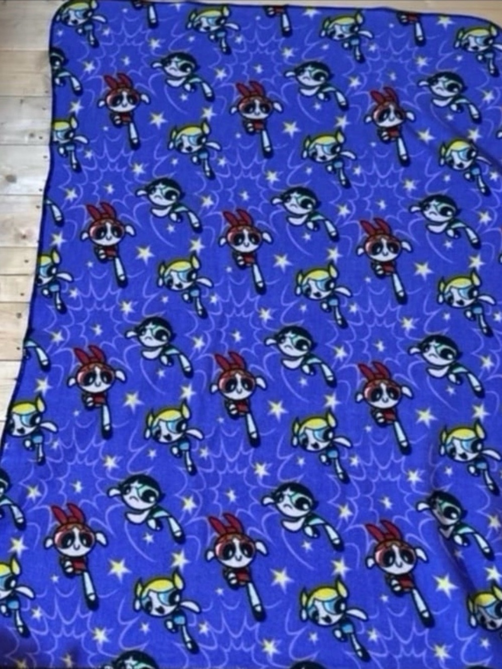 Vintage Y2K The Powerpuff Girls Fleece Throw Blanket
